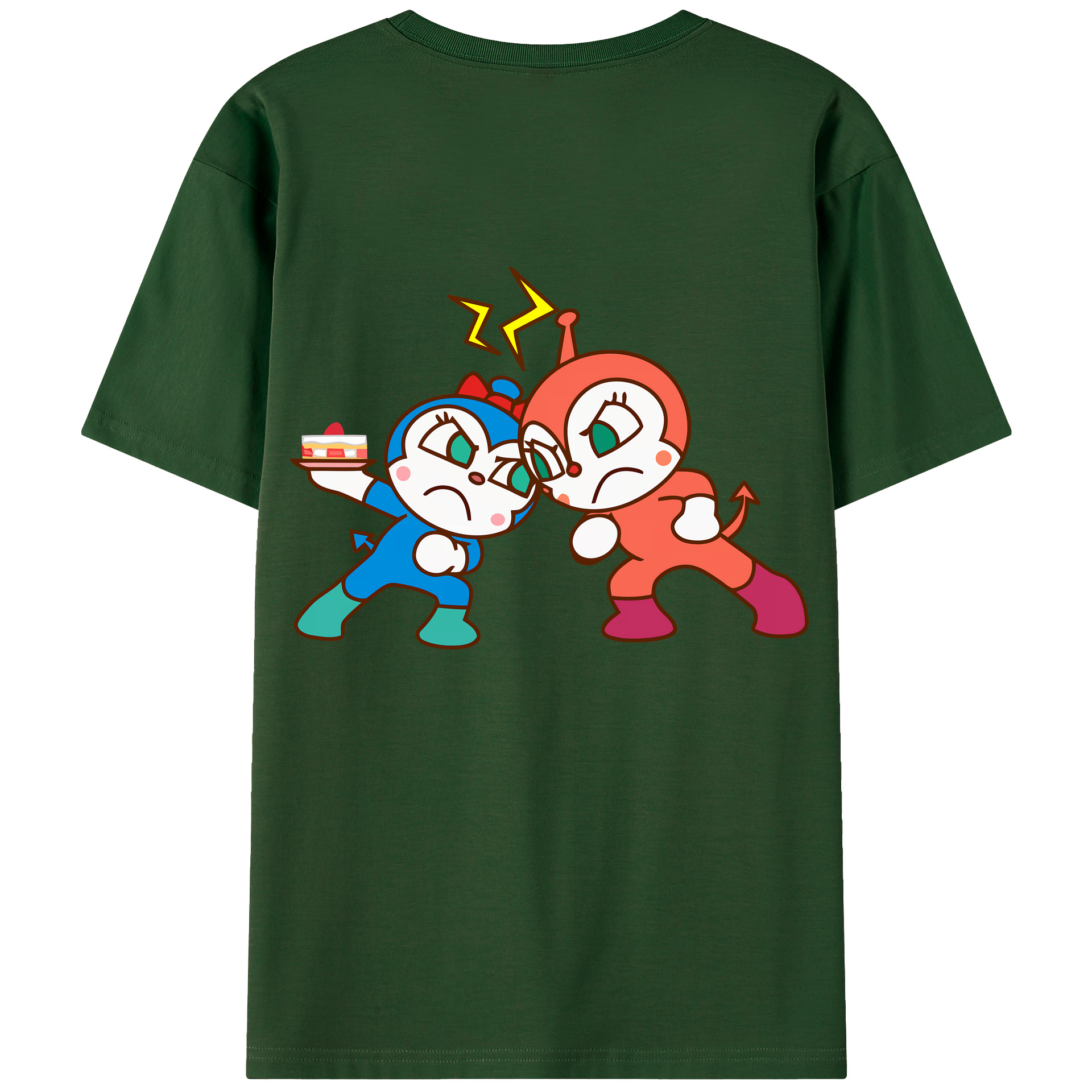 （画像用） アンパンマン Anpanman 綿100％半袖Tシャツ（背面プリント）